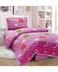 Sleep Night 3 Pieces Kids Compressed Comforter Set, Single Size 150 X 200cm Modern Printed Bedding Set For Girls And Boys, MultiColor