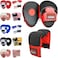 Max Strength Focus Pad Bag Gloves Set, Synthetic Leather Curved Hook &amp; Jab Pads Hand Mitts, Great For Kickboxing, MMA, Martial Arts, Muay Thai, Karate Training, Boxing Punching (Red/Black, L/XL)