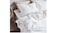 Duvet cover and 2 pillowcases, white240x220/50x80 cm