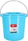 Delcasa 15Ltr Plastic Bucket With Lid Strong Handle Red 15 Liter, Multicolor Dc1640