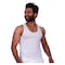 Jill M1109 Sleeveless Undershirt for Men - Size 3 - White