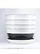 Vsell24 Ceramic Flower Plant Pots Black And White Striped with Saucer for Indoor And Outdoor Garden, Fruits, Vegetable Plantation-S