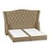 In House Taj Mahal Linen Bed Frame - Queen - 200x160cm - Beige