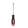 Geepas Precision Screwdriver - Slotted Screwdriver With Soft Grip Rubber Insulated Ergonomic Handle - Cr-V Build, Magnetic Tip And Hanging Hole For Easy Carry - Bi-Colored Red/Black - (Sl 4X120Mm)