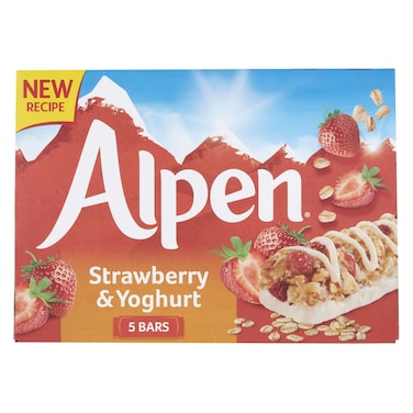 Alpen Strawberry And Yoghurt Muesli Bar 145g