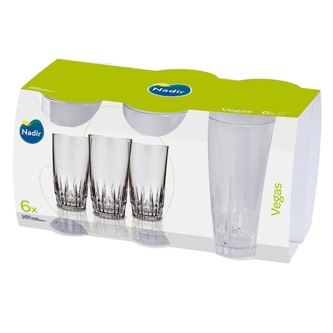 Nadir Tumble Vegas Glasses 330ml x 6 Pieces