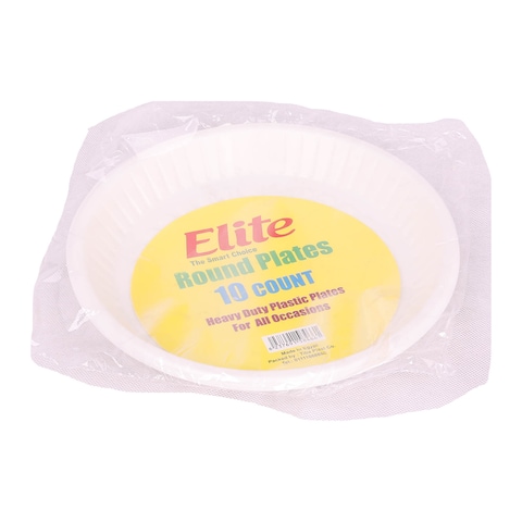 Tiba Elite Plastic Plates - Medium - 10 Plates