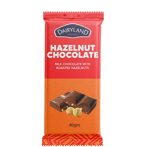 Dairyland Hazelnut Chocolate Bar 40G