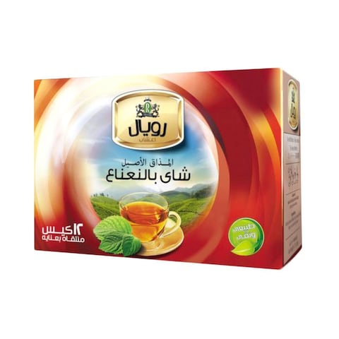 رويال شاي أخضر بالنعناع - 12 فتلة