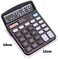 Aiwanto Calculator 12 Digits Large Buttons Dual Power Desktop Calculator Office Electronic Calculator