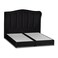 In House Shumt Velvet Bed Frame - Single - 200x90 cm - Black