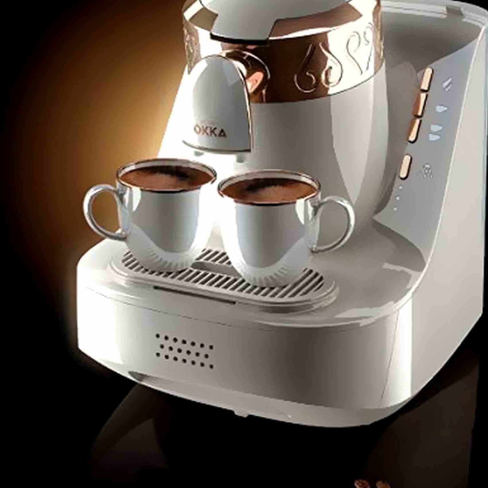 Arzum Ok001 Okka Automatic Turkish Coffee Machine White Copper