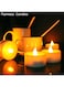 Xiuwoo 24-Piece LED Real Wax Battery Operated Flameless Candle Tea Light Set White