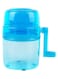 Generic Ice Shaver Machine, Hand Crank Operated Ice Breaker Ice Crusher Maker Snow Cone Machine Blue 14.3*10*14.3cm