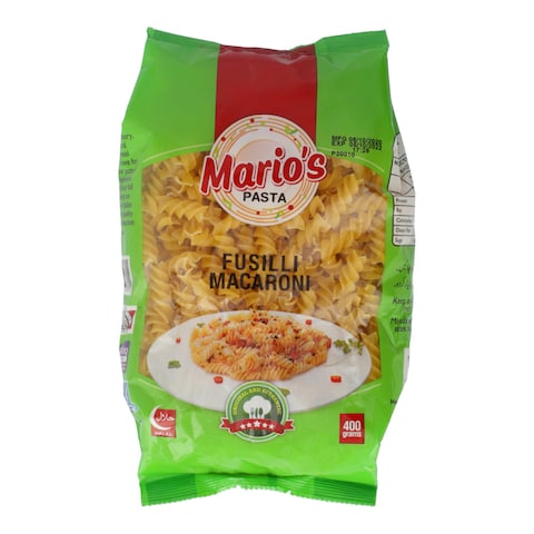 Mario&#39;s Pasta Fusilli Macaroni 400 gr