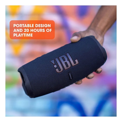 JBL Charge 5 Portable Bluetooth Speaker With Powerful JBL Pro Sound Blue