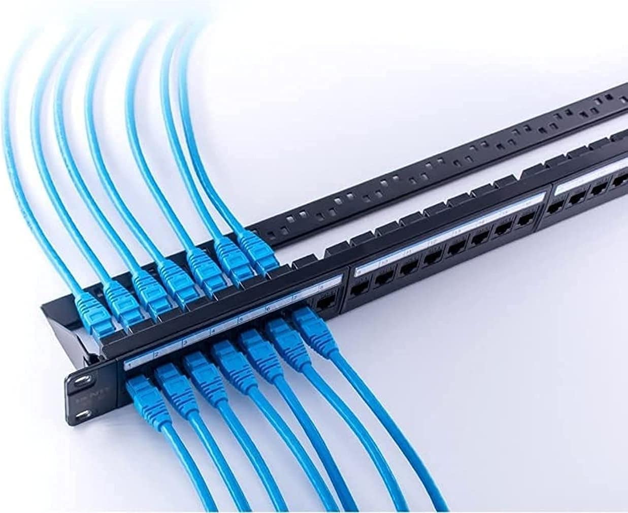 Buy DKURVE® Patch Panel 24 Port Cat6 with Inline Keystone Support, Pass ...