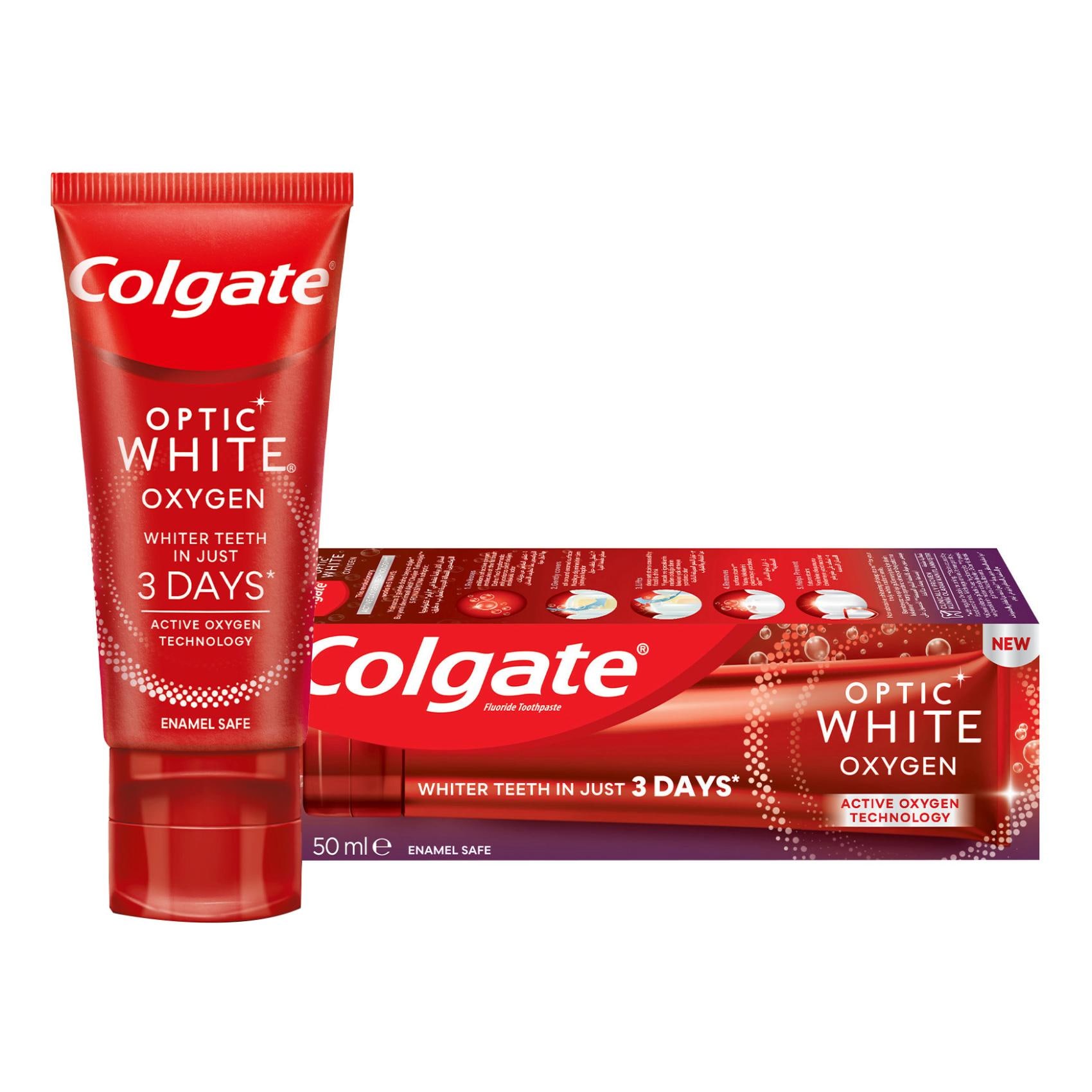 Buy Colgate Optic White Oxygen Toothpaste 50ml Online | Carrefour UAE