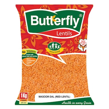 Butterfly Red Lentil Masoor Dal 1Kg