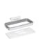 Attach Trash Hanging Trash Bag Holder Clear/Grey 24.3x10.2x3centimeter