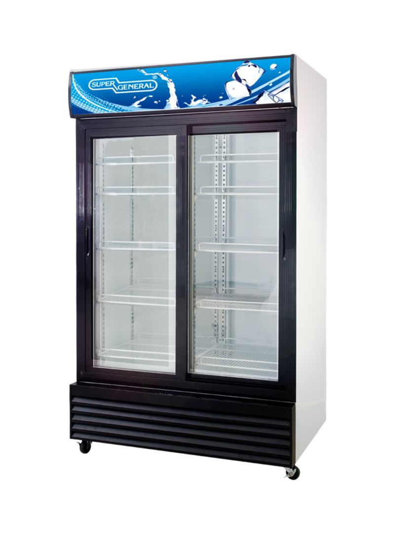 SUPER GENERAL Double Door Chiller 1000L SG SC1017 IS Black/White