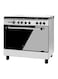 Super General 5-Burner Gas Cooking Range SGC901FS Silver/Black
