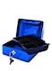 Lavish [1-Unit] Cash Box With 2Pcs Keys Size 150 X 120 X 80 mm Blue Color