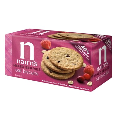 Nairn&#39;s Mixed Berries Oat Biscuits 200g