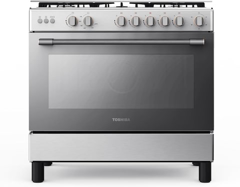 Toshiba Gas Cooker 90/60 Cm 5 burner Steel-RL2-90G5GE(MR)
