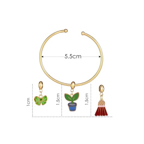 Aiwanto Girl&#39;s Bracelet Kids Fashion Bracelet with Changeable Pendent Bracelet Beautiful Bracelet