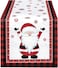 Santa Claus Christmas Table Runner - Cotton Table Cover, Dining Decor - Festive Indoor and Outdoor Christmas Party Decoration for Home and office