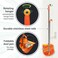 Kress Kleen Dust Pan Broom Set 'Foldable' - Sheriff (Orange)
