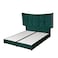 In House Milano Velvet Bed Frame - King - 200x180 cm - Dark Green