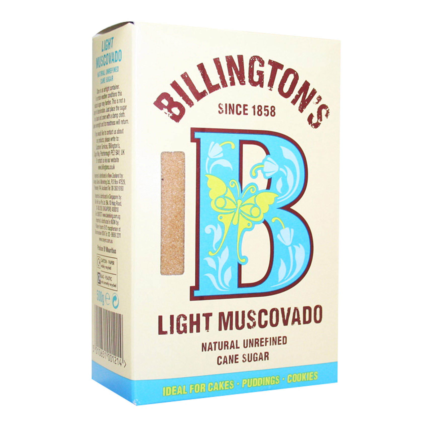 Billington&#39;s Light Muscovado Sugar 500g