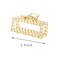 Aiwanto 3pcs Gold Metal Different Design Fashion Hair Clamp Barretes Hair Accessories for Ladies