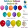 Party Time Rainbow Party Balloons Garland Kit, 114 Pack Assorted Multicolor Latex Balloon With Confetti Balloons for Carnival Circus Fiesta Wedding Birthday Party Decorations - Party Supplies