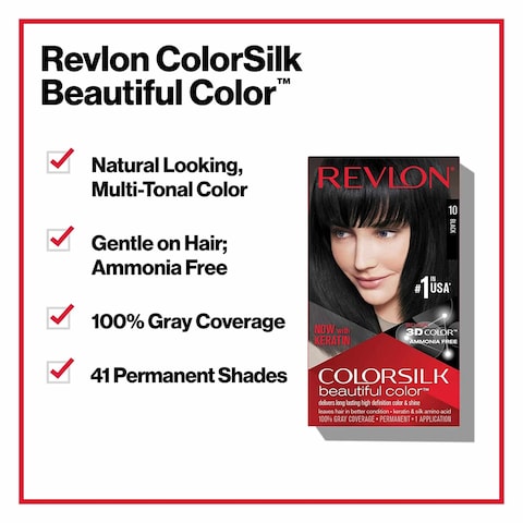 Revlon Colorsilk Permanent 3D Hair Color 34 Deep Burgundy