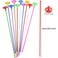 42cm Balloon Support Sticks with Cups and Stand Party Decoration Accessories for Large Balloons Pack of 50pcs (Multicolour, 42 cm)