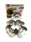 Generic 3-Piece Cake Baking Tools Silver