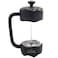Any Morning French Press Coffee and Tea Maker, Borosilicate Glass Coffee Press, Stainless Steel Filter, Durable and Heat Resistant, Silver (1000 ml, 20 oz, 4 Cup)