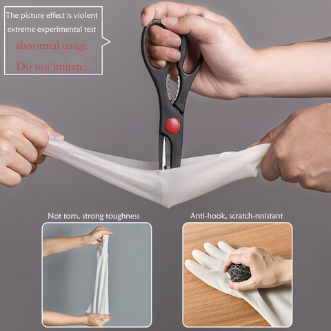 A Pair Of Washing Gloves PVC -L size