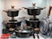 Dessini 19-Piece Non Stick Granite Cookware Set 20/24/28/32cm Casserole, 28cm Shallow Casserole, 32cm Double Fry Pan - PFOA Free