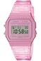 Casio F-91WS-4DF Digital Pink Resin Band Ladies Watch 