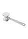 Generic Dual Sided Meat Tenderizer And Hammer Pounder Silver 25cm