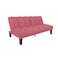 In House Sana 2 In 1 Sofabed Velvet Upholstered - Dark Pink