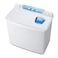 Hitachi 10.5KG Twin Tub Top Load Washing Machine with Semi Automatic 9KG Dryer Capacity, Air Jet Dry with Nano Titanium Filter, Dust Cover, Turbo Drying, 2-Way Wash Action, White, PS1100KJ3CGXWH