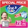Fine Double Lock Baby Diapers Maxi Size 5 11-18kg Mega Pack 70 Diapers