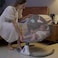 Swing Cradle,Crib Cradle, Adjustable Portable Baby Electric Rocking Chair Home Recliner With Remote and Bluetooth Music Control