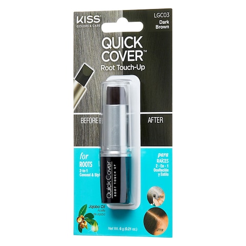 Kiss Quick Cover Gray Hair Touch Up Stick Dark Brown 6g