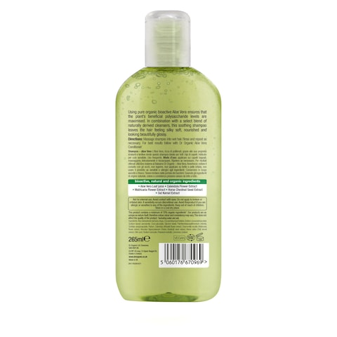 Dr.Organic Bioactive Haircare Nourish And Shine Aloe Vera Shampoo Clear 265ml
